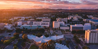 Fullerton, CA skyline