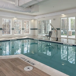 Acclaim at Cary Pointe, senior living community offering active adult and independent living in Cary, NC, indoor pool