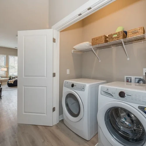 Acclaim at Cary Pointe, senior living community offering active adult and independent living in Cary, NC, personal laudry units