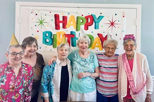 Hidden Lakes Senior Living Community Vero Beach, FL, birthday celebration